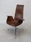FK6725 Armchair in Brown Leather by Fabricius & Kastholm for Kill International, 1960s 5