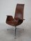 FK6725 Armchair in Brown Leather by Fabricius & Kastholm for Kill International, 1960s 4