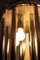Lámpara de araña de cristal de Murano y metal cromado, años 70, Imagen 8