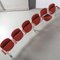 Axis 3000 6-Sitzer Bank in Rot zugeschrieben von Giancarlo Piretti für Castelli / Anonima Castelli, 1990er 5