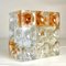 Sculptural Poliarte Table Lamp in Glass Cubes attributed to Albano Poli, 1960s 13