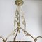 Lámpara de araña Art Déco de bronce firmada atribuida a Schneider, años 30, Imagen 2