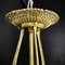 Art Deco Bronze Chandelier Signed attributed to Schneider, 1930s, Image 13