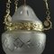 Jugendstil Deckenlampe aus Bronze, 1900er 11