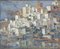 Artista, Svezia, Paesaggio in stile cubista, Metà del XX secolo, Dipinto ad olio, Incorniciato, Immagine 2