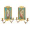 Wall Candleholders in Gilt Bronze and Sèvres Porcelain, Set of 2 1