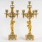 Napoleon Period Mantelpiece and Candelabras in Gilt and Cloisonné Bronze, Set of 3 2