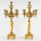 Candeliere napoleonico e candelabri in bronzo dorato e cloisonné, set di 3, Immagine 7