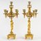 Napoleon Period Mantelpiece and Candelabras in Gilt and Cloisonné Bronze, Set of 3 7