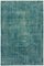 Vintage Turquoise Overdyed Rug, Image 1