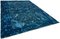 Large Blue Overdyed Area Rug, Image 10