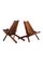 Scandinavian Folding Teak Chairs, Set of 2 3