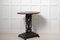 Swedish Center Table with Distressed Black Paint, Oval Top and Ornate Base 5