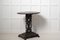 Swedish Center Table with Distressed Black Paint, Oval Top and Ornate Base, Image 5