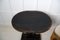 Swedish Center Table with Distressed Black Paint, Oval Top and Ornate Base 7