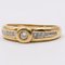 Vintage 18k Yellow Gold Diamond Ring, 1980s 4