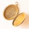 Vintage Oval-Shaped Photo Pendant with 9k Yellow Gold Foil on Metal, 1960s 3