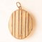 Vintage Oval-Shaped Photo Pendant with 9k Yellow Gold Foil on Metal, 1960s 2