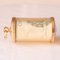 Vintage 9k Yellow Gold Plastic Cylinder Emergency Money Pendant with One Pound Note, 1978, Image 2