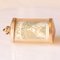 Vintage 9k Yellow Gold Plastic Cylinder Emergency Money Pendant with One Pound Note, 1978 1