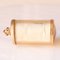 Vintage 9k Yellow Gold Plastic Cylinder Emergency Money Pendant with One Pound Note, 1978 4