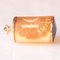 Vintage 9k Yellow Gold Plastic Cylinder Emergency Money Pendant with Ten Shilling Note, 60s/70s 2