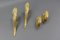 Soportes y tirantes de barras francesas Art Déco de bronce, años 30. Juego de 4, Imagen 3