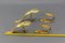 Soportes y tirantes de barras francesas Art Déco de bronce, años 30. Juego de 4, Imagen 17