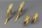 Soportes y tirantes de barras francesas Art Déco de bronce, años 30. Juego de 4, Imagen 19