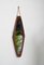 Mid-Century Italian Oval Shield Mirror in Curved Teak, Rope and Leather, 1960s 3