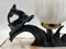 Art Deco French Table Lamp with stylized Spelter Representation of Deer, 1935 6
