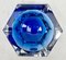 Art Deco Cobalt Crystal Ashtray Faceted from Val Saint Lambert, 1950s, Image 7