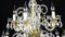 Lámparas de araña venecianas vintage de cristal, años 80. Juego de 2, Imagen 4