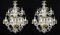 Lampadari vintage a 12 luci in cristallo, Venezia, anni '80, set di 2, Immagine 11