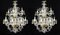 Vintage Venetian Crystal 12-Light Chandeliers, 1980s, Set of 2 11