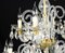 Venezianische Vintage Kronleuchter aus Kristallglas mit 12 Leuchten, 1980er, 2er Set 6