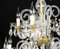 Vintage Venetian Crystal 12-Light Chandeliers, 1980s, Set of 2 6