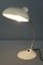 Lámpara / Lámpara de escritorio estilo Bauhaus vintage de metal blanco, años 60, Imagen 2