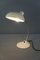 Lámpara / Lámpara de escritorio estilo Bauhaus vintage de metal blanco, años 60, Imagen 3