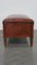 Long Sheepskin Ottoman or Bench in Warm Cognac-Colored Leather 5