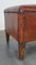 Long Sheepskin Ottoman or Bench in Warm Cognac-Colored Leather 9