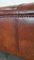 Long Sheepskin Ottoman or Bench in Warm Cognac-Colored Leather, Image 8