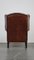 Large Sheep Leather Wing Chair 5