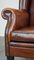 Large Sheep Leather Wing Chair 10