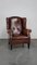 Large Sheep Leather Wing Chair 3