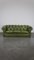 English Green Cow Leather 2.5-Seat Chesterfield Sofa 2