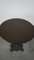 Round Antique English Pub Table with Cast Iron Leg and Oak Top 6
