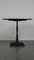 Round Antique English Pub Table with Cast Iron Leg and Oak Top 4