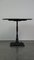 Round Antique English Pub Table with Cast Iron Leg and Oak Top, Image 4