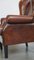 Large English Style Sheep Leather Wing Chair, Image 13
